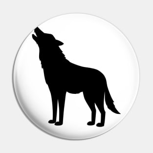 Wolf shadow Pin