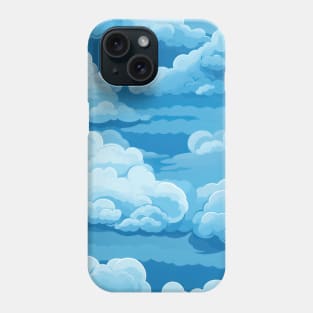 Dreamy Skies: Pastel Cloudscape Pattern Phone Case