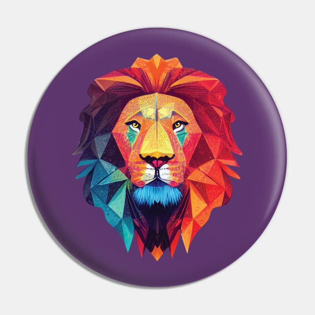 Rainbow Lion Pin by Yotebeth