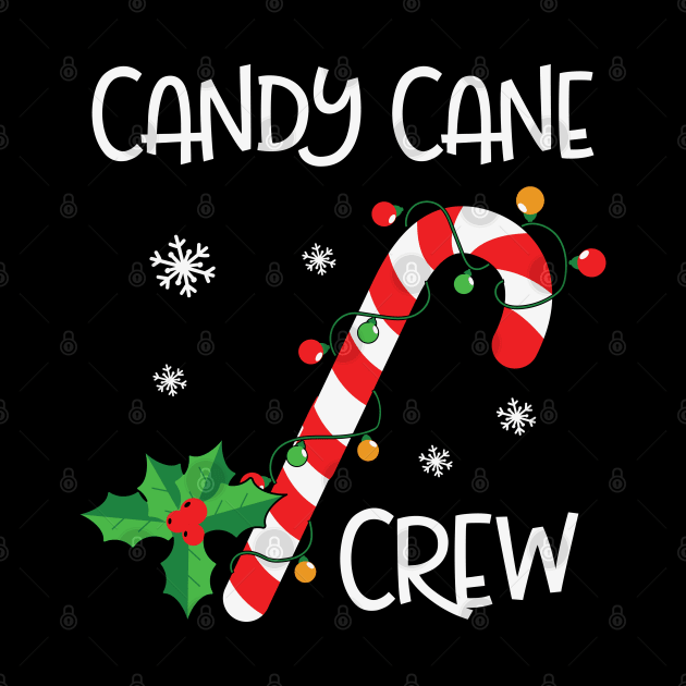 Candy Cane Crew Funny Christmas Lights Xmas Gift by BadDesignCo