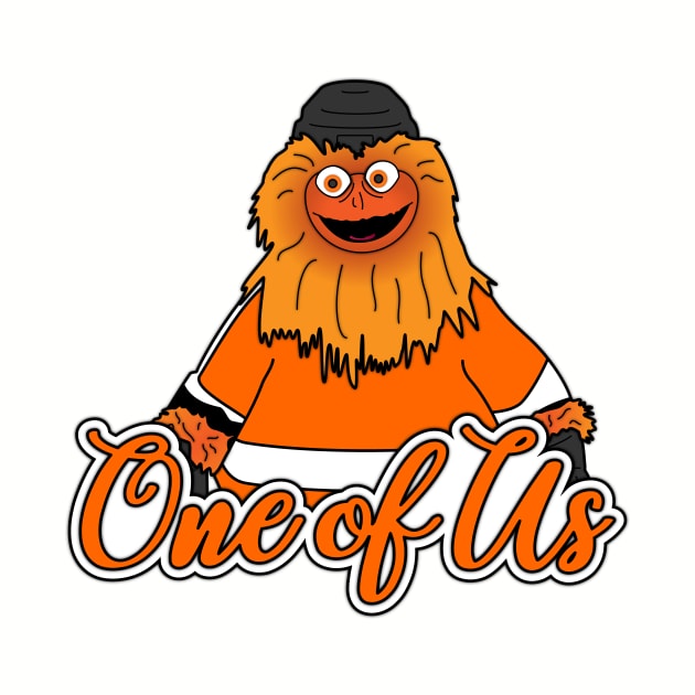 The Unauthorized Orange Hockey Mascot Fan Shirt by WastedRobotRecords