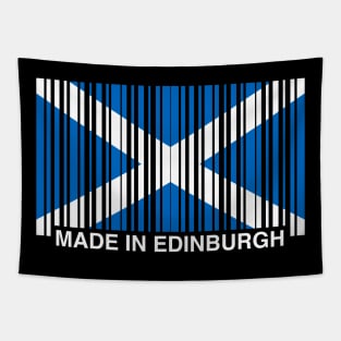 Made in Edinburgh Funny Scottish Flag Tapestry