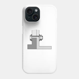 Bolted joint illustration Phone Case