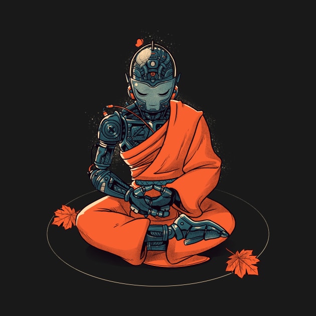 Meditation Robot Monk by Tobe Fonseca by Tobe_Fonseca