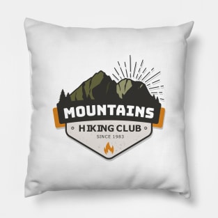 Mountains - hiking Club Pillow