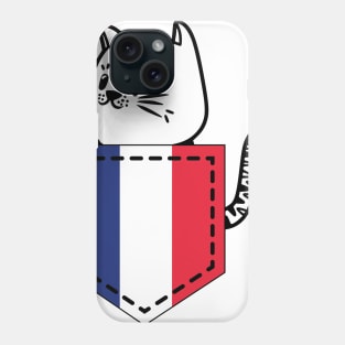 Patriotic Pocket Pussy - Cat Lover -  French Patriot Phone Case