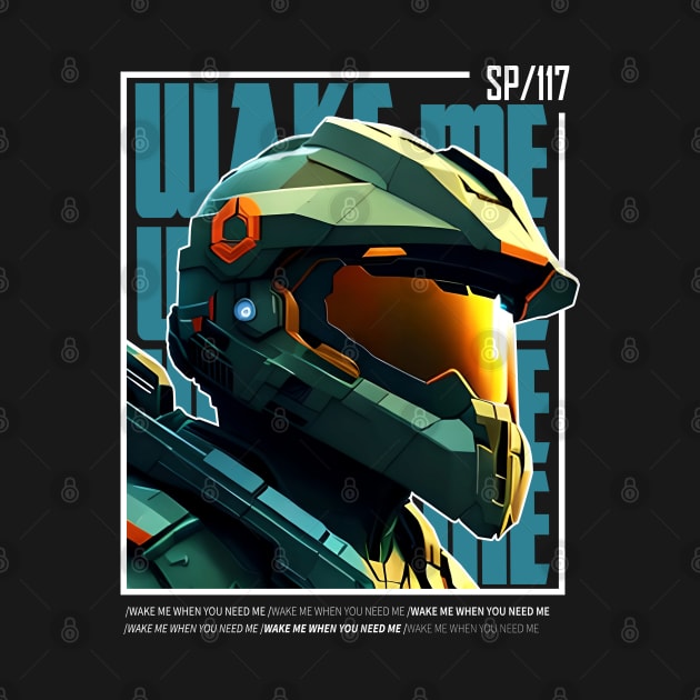 Halo game quotes - Master chief - Spartan 117 - BQ01-v8 by trino21