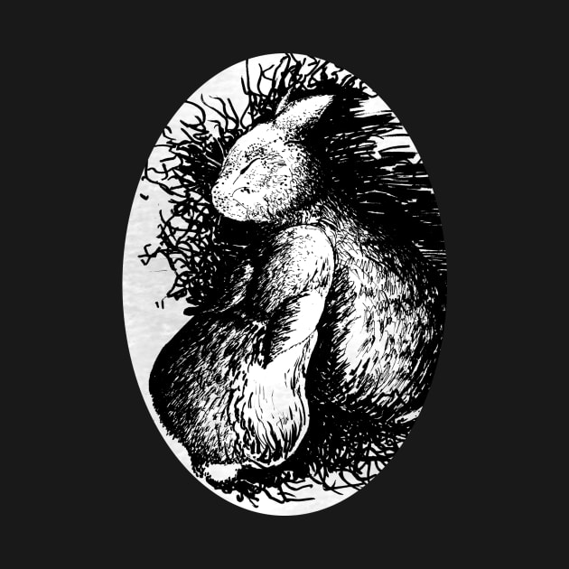 Sleepy Rabbits - wildlife inspired by STearleArt