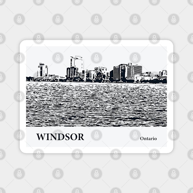 Windsor - Ontario Magnet by Lakeric