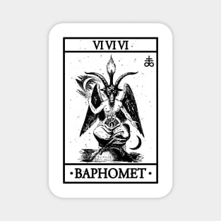 BAPHOMET TAROT CARD - BAPHOMET, SATANISM AND THE OCCULT Magnet
