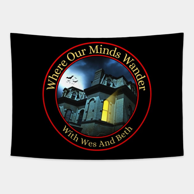 Where Our Minds Wander large chest logo Tapestry by Where Our Minds Wander