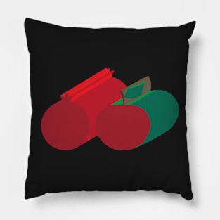 3D apple and pomegranate Pillow