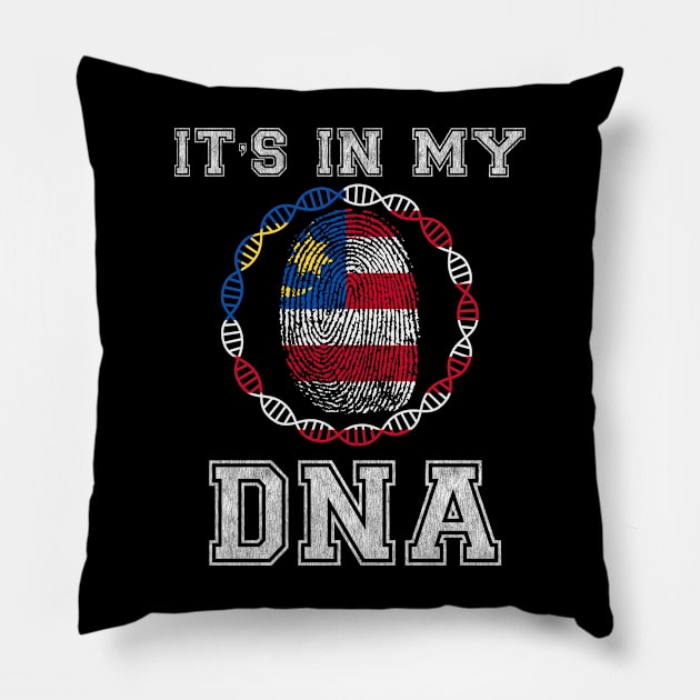 Malaysia  It's In My DNA - Gift for Malaysian From Malaysia Pillow by Country Flags