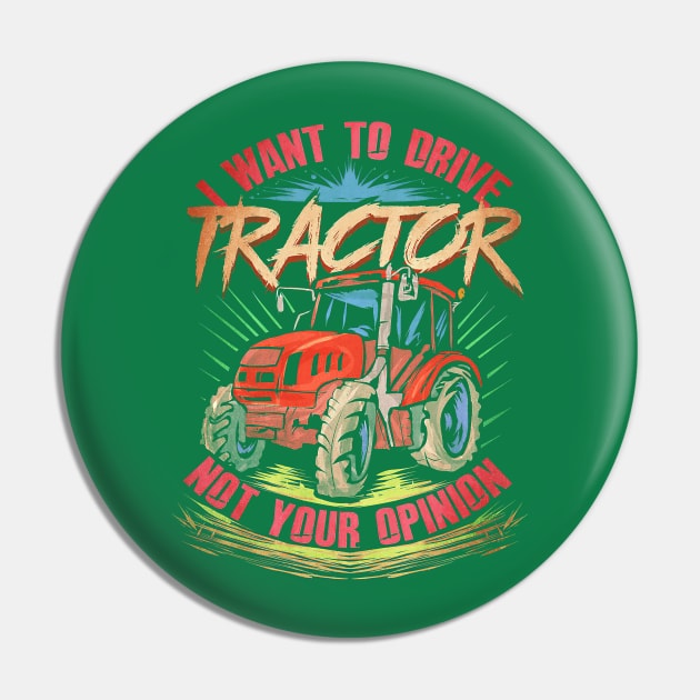 Farmer Drive Tractor Pin by Tatjana  Horvatić