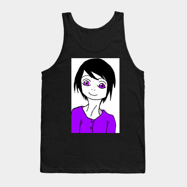Anime Guy With Black Hair Anime Tank Top Teepublic Uk