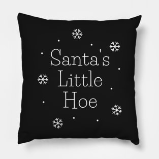 Santa's Little Hoe Funny Christmas Pillow