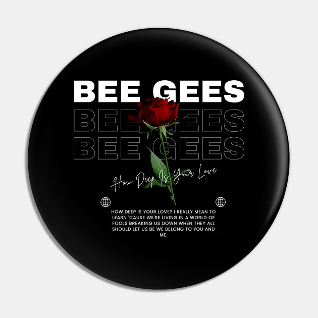 Bee Gees // Flower Pin by TOY MACHINE 