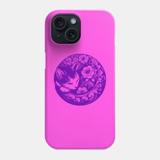 Floral Gato Phone Case