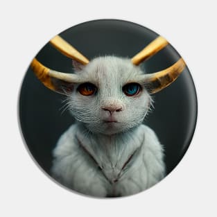 Horned cute fantastic beast Pin