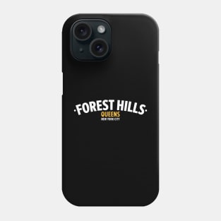 Forest Hills Queens Logo - Artistic Tribute to an Iconic Neighborhood Phone Case