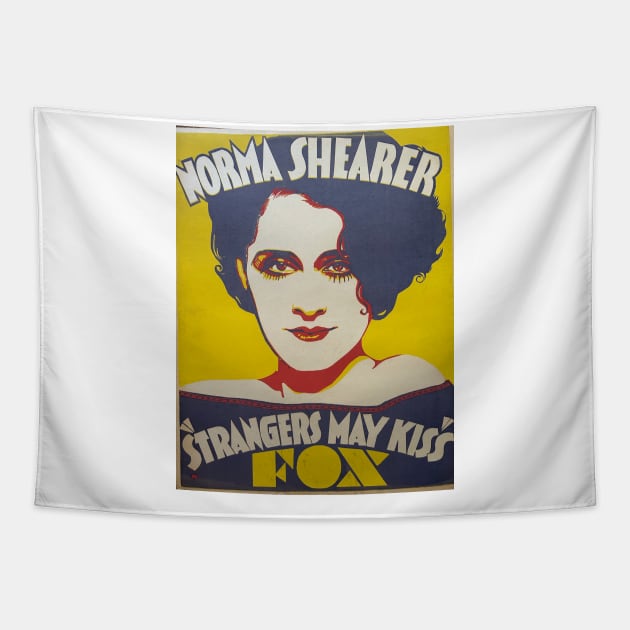 Norma Shearer Strangers May Kiss Trolley Card 1931 Tapestry by MasterByMaster