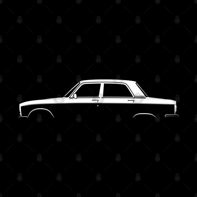 Peugeot 304 Silhouette by Car-Silhouettes