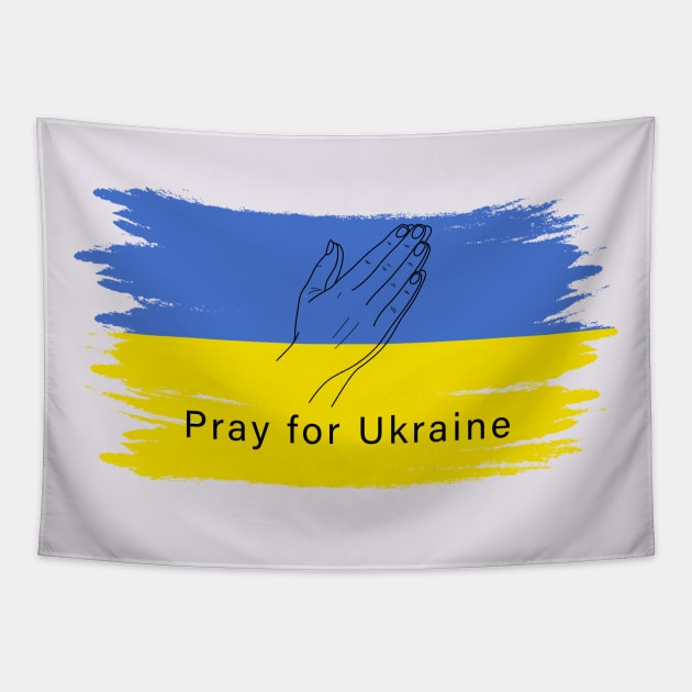 Stand with Ukraine Tapestry by Happy Art Designs