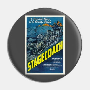 Stagecoach Movie Poster Pin