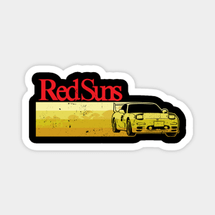 Vintage Red Suns Magnet