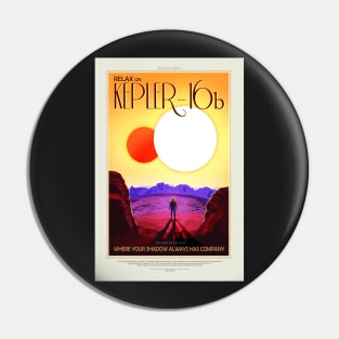 Kepler 16b, Travel Poster Pin