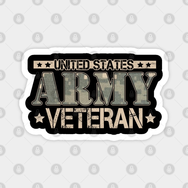 United States US Army Veteran Magnet by Otis Patrick