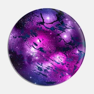 Galaxy Nebula Purple Pin