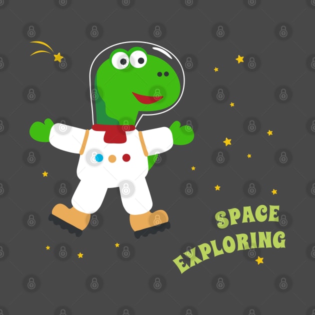 Cute dinosaur astronaut. by KIDS APPAREL