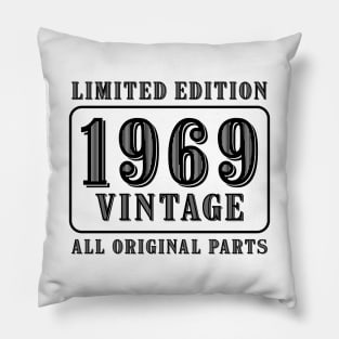 All original parts vintage 1969 limited edition birthday Pillow