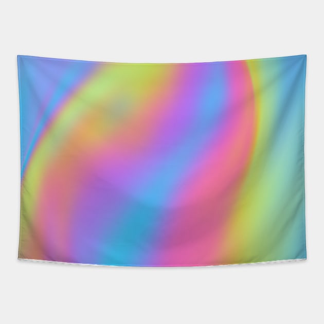 Holographic Rainbow Tapestry by SpilloDesign