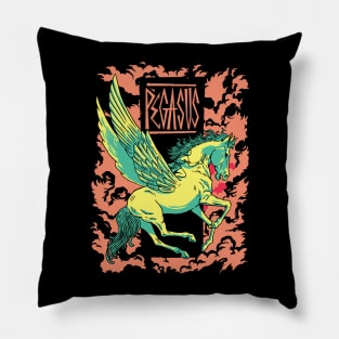 Wings of Olympus | Legendary Pegasus Soars | MythoComix Tee Pillow