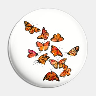 Monarch Butterflies Pin