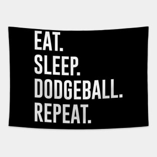 Eat Sleep Dodgeball Repeat Tapestry