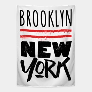 Brooklyn  / Retro Typography Design Tapestry