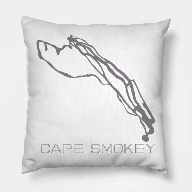 Cape Smokey Resort 3D Pillow by Mapsynergy