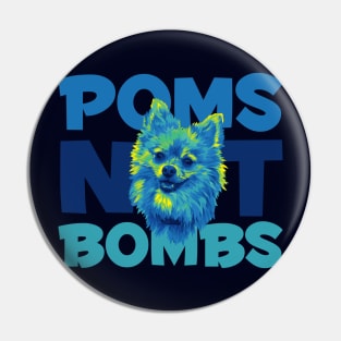 Poms Not Bombs Pin