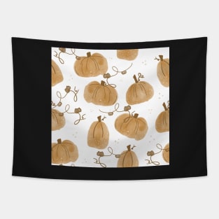 Watercolor Pumpkin Patch Tapestry