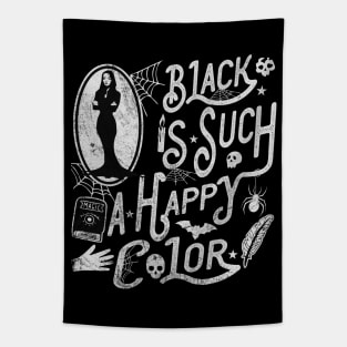 Black Is Such A Happy Color Tapestry