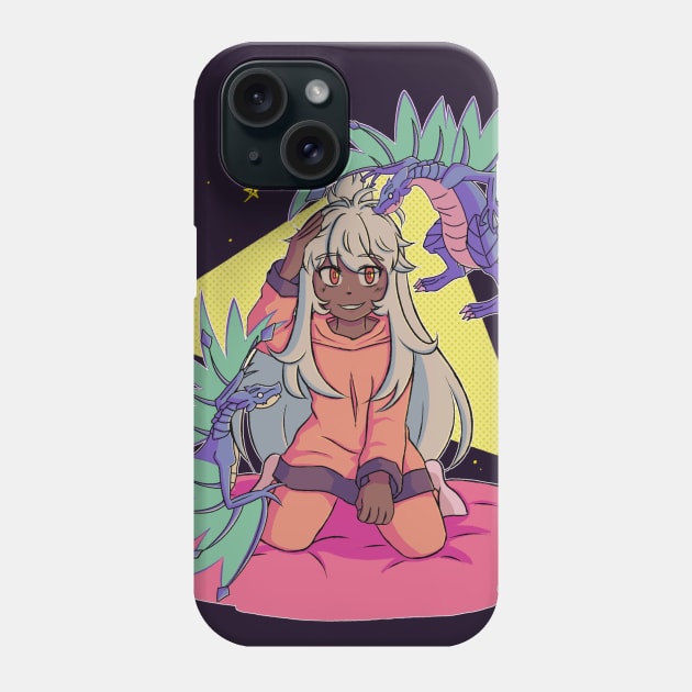 Vaporwave aesthetic anime girl video game Phone Case by KinseiNoHime