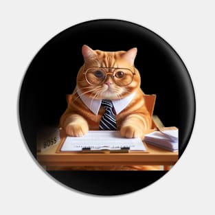 Cute Cat Boss Chronicles: The Purr-fect Comedy Collection Pin