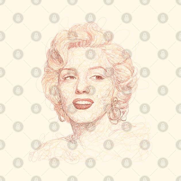 Marilyn Monroe by Draw Drew Drawn