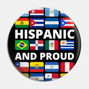 Hispanic Heritage Month Hispanic and Proud Pin