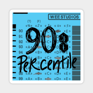 90s Percentile Logo - BLUE SQUARE Magnet