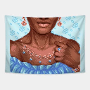 Blue Diamond Rose Gold Tapestry