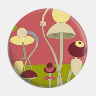 Whimsical Mycology: A Surrealistic Flora Fantasy Pin